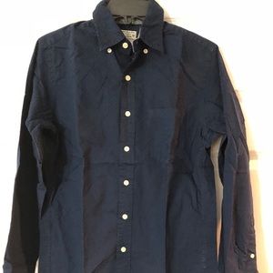 NWOT-J Crew Button Navy Blue 100% Shirt Sz XSmall